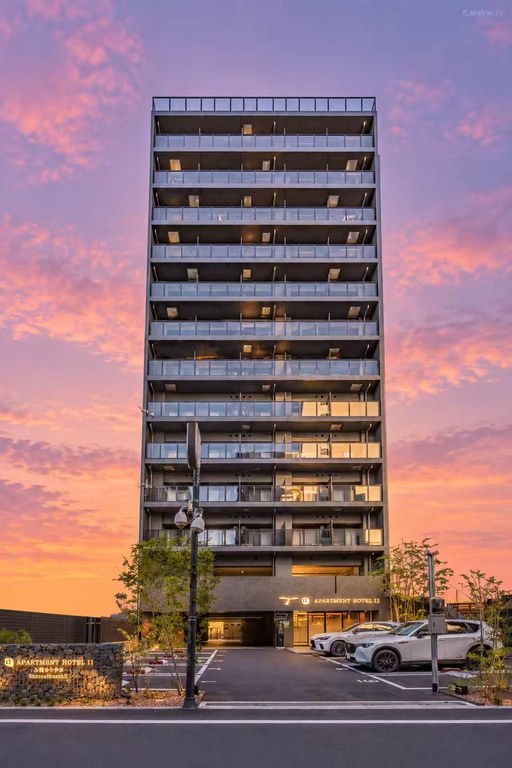 Apartment Hotel 11 Shinsaibashi 9 exterior at sunset